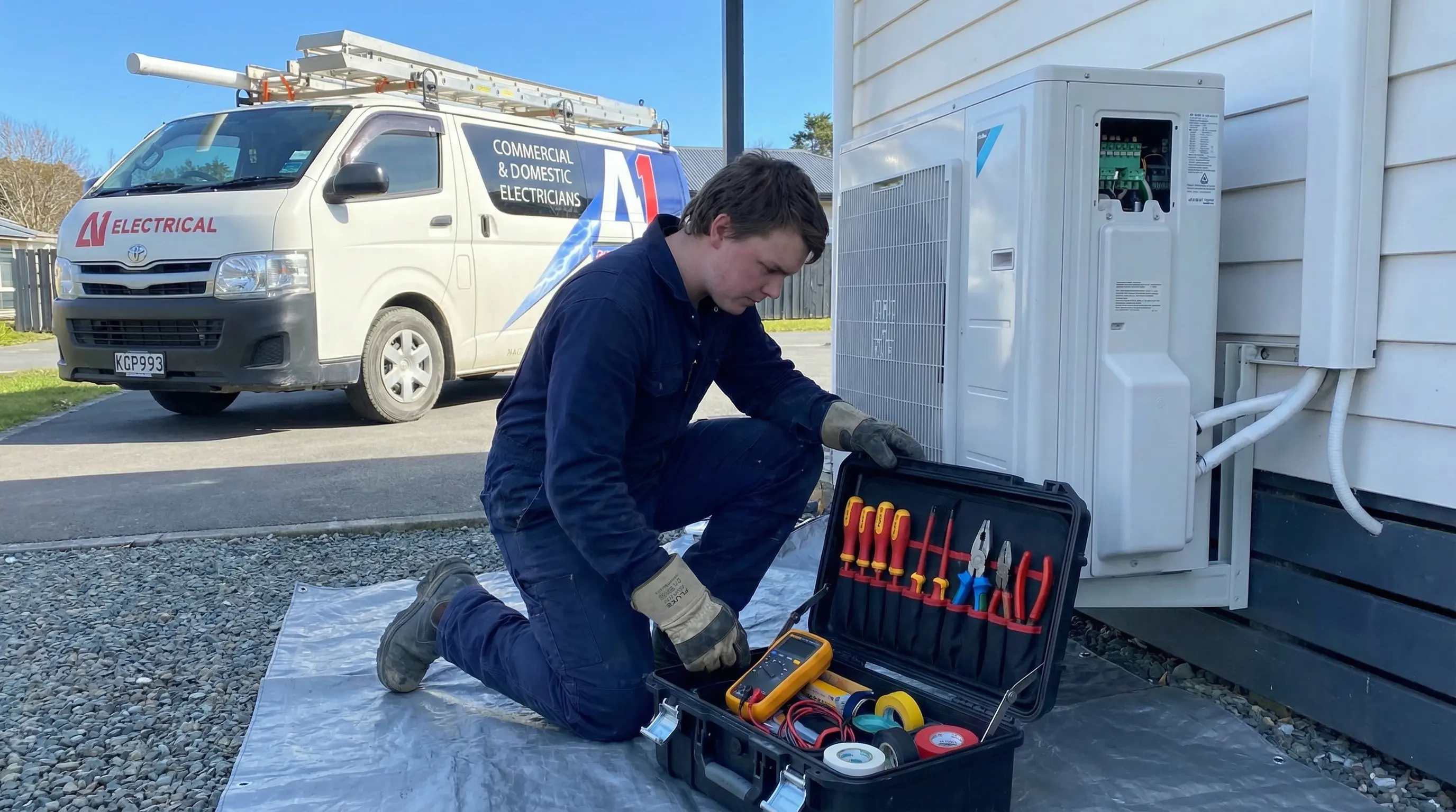 A1 Electrical team at work