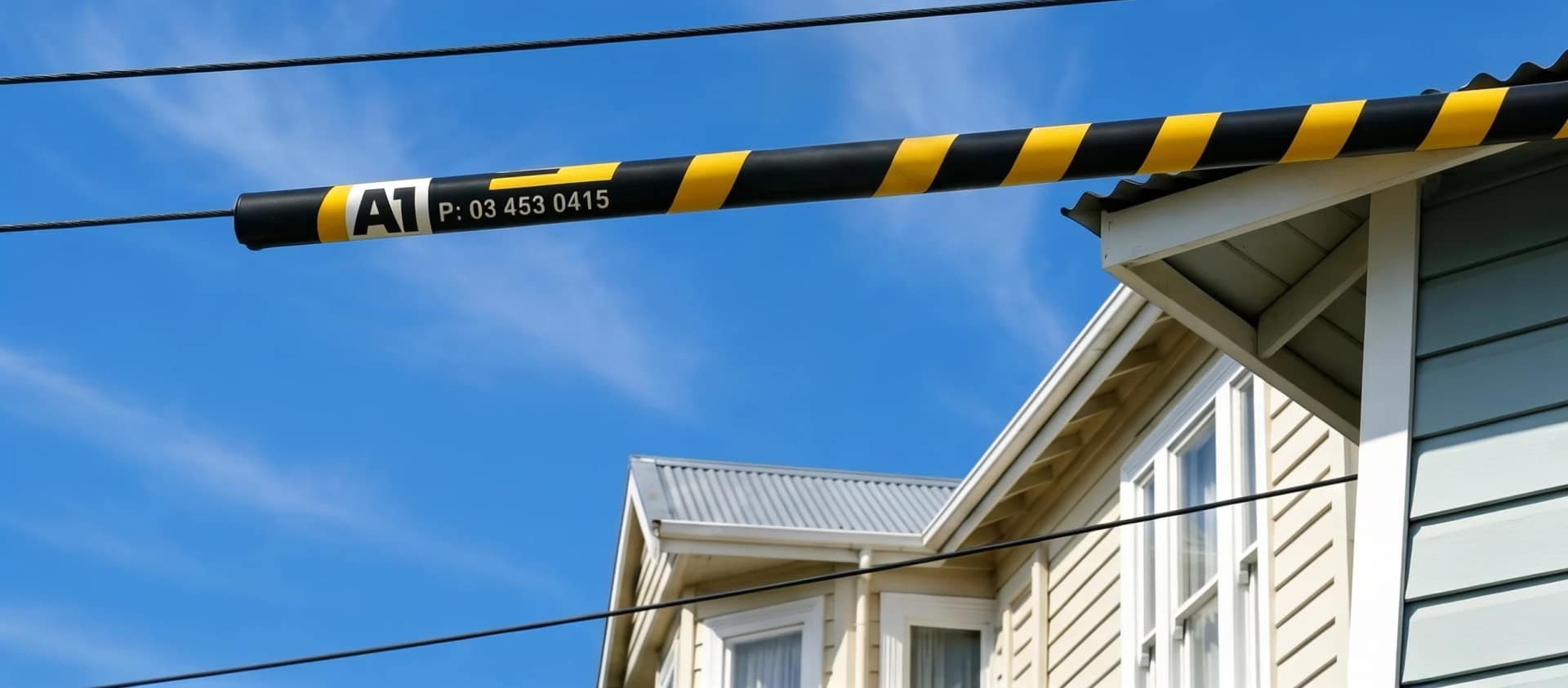 Power line wraps on overhead lines — safety for work near live power in Dunedin and Otago.