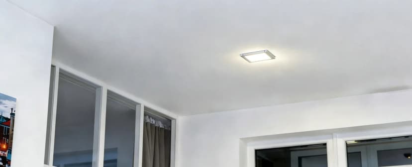 Ceiling light flickering in a home — common causes and when to call an electrician.